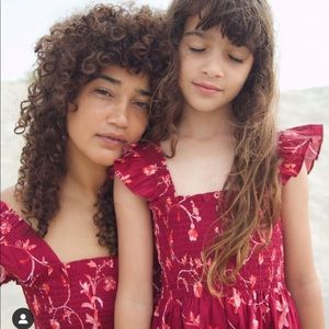 Hill House Tiny Ellie Nap Dress Burgundy Botanical